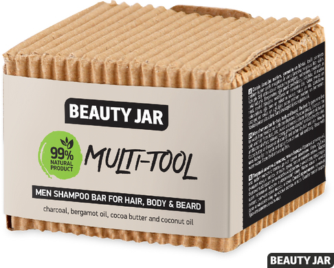 Beauty Jar Шампунь для чоловіків для волосся, тіла та бороди MultiTool 60 г