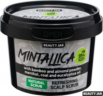 Beauty Jar Скраб-шампунь очищающий для кожи головы Mintallica 100 г