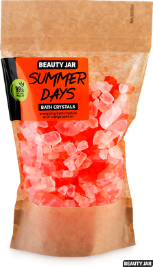 Beauty Jar Энергизирующие кристаллы для ванны с маслом из апельсиновых шкурок Summer Days 600 г