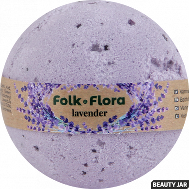 Folk&Flora Бомбочка для ванны Лаванда 130 г